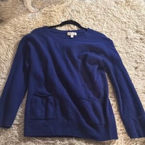 Royal Blue Crew Neck Sweater
